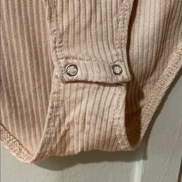 NWT Forever 21 Nude Knit Bodysuit, Small - Picture 3 of 5